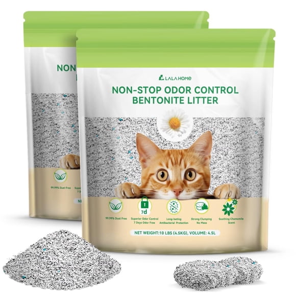 Arena para gatos LALAHOME Bentonita de sodio mineral 9,07 kg
