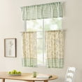 thumbnail image 2 of The Pioneer Woman Sweet Sprigs 3 Piece Tier Set, Sage, Recycled Polyester BCI Cotton, 60"W x 14"L, Indoor Curtain, Adult, 2 of 6
