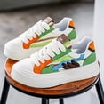thumbnail image 3 of Men'S High-Top Fashion Sneakers - Breathable, Comfortable Fabric Lining for Hiking, Daily Wear, and Casual Attire，All-Season Casual & Sport Shoes with Colorful Striped Design, Lace-Up Closure,, 3 of 9