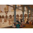 thumbnail image 3 of Ivan Bilibin 14x11 Black Modern Framed Museum Art Print Titled - Courtyard of the Al-Azhar Mosque and University, Cairo (1928), 3 of 5