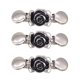 thumbnail image 1 of EeaseMX 3 pinzas para ropa de mujer con forma de flor, elementos playeros, pinzas para chal, camisetas, pinzas de apertura chapadas en plata de ley, pinzas para suéter, cadena, cárdigan (plata), 1 of 8
