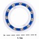 thumbnail image 2 of C60 Pool Bearing Replacement Wheel for Polaris 280/180 Pool Cleaner, 8 Pack C-60 Bearing Pressure Pool Cleaner C60.., 2 of 5