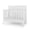 Matte White, variant on Child Craft Atwood 4-in-1 Convertible Crib, Chevron Panel Design, 3 Mattress Heights, Cocoa Bean Brown