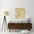 thumbnail image 2 of Global Gallery's 'Color my World Bird Paisley I Gold' by Daphne Brissonnet Stretched Canvas Wall Art, 2 of 4