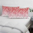 thumbnail image 4 of Love Hearts Fallen Body Pillow Cover, Pillowcase Protectors with Zipper, Breathable Decorative Throw Pillow Case Cover, Valentines Day Red Loving Pillow Shams for Couch Sofa 24x36Inch, 4 of 8