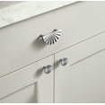 thumbnail image 4 of Goo-Ki 1.5"(38mm) Diameter Satin Nickel Kitchen Cabinet Knob, Closet Classic Zinc Alloy Drawer Knobs with Round Flower Design, 6 Pack, 4 of 10