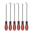 thumbnail image 1 of Extra Long Precision Hook and Pick Set, 6-Piece Set, Chrome Vanadium Steel Shaft, for Remove Hoses and Gaskets, 1 of 6