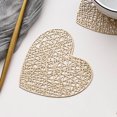 thumbnail image 6 of Coasters Set for Dining Table Mats, 4Pcs Place Mats Hollow Anti-scratch Heart-shape Insulated Cup Mats Tableware for Daily Use, 6 of 6