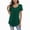 Green, variant on Tops for Women Solid Color Crew Neck Collar Short Sleeve Casual Plain Tees Blouses
