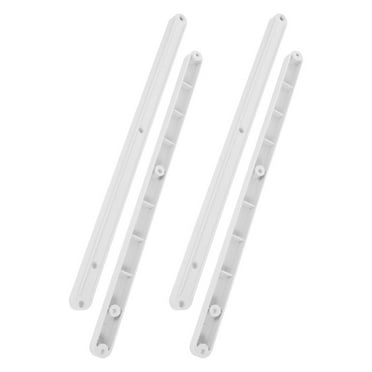 2 Set Lengthened Slide Track Slide Drawer Slides Office 29.80X1.60X1.40CM White