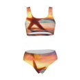 thumbnail image 7 of Pofeuu Starfish Sunset Sea Beach Print Womens Bathing Suits Modest High Waisted Bikini Sets Cute Halter 2 Piece Swim Suit, 7 of 7