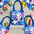 thumbnail image 4 of Ghost Spider Party Favor Bags Set – 12 Pack 8" Marvel Goodie Bags for Kids Bulk Reusable Mini Totes | Spidey and Friends Ghost Spider Birthday Party Supplies, 4 of 5