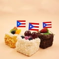 thumbnail image 5 of 100 Pcs Puerto Rico Toothpick Flags,Cupcake Toppers Puerto Rico Flag, Food Decoration for National Day Party Birthday Cocktail Ice Cream Cake, 5 of 5