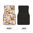 thumbnail image 2 of Kdxio Sunflowers And Butterflies Print Car Floor Mats Universal SUV Front Rear Floor Foot Mats 4-Piece Full Set with Non-Slip Rubber Backing Car Accessories for Most Cars, 2 of 7