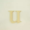 thumbnail image 1 of Package of 1, 16 Inch X 1/2" Thickness Baltic Birch Wood Letter u in The Times New Roman Font, Thick, Lower Case for Art & Craft Project, Made in USA, 1 of 4