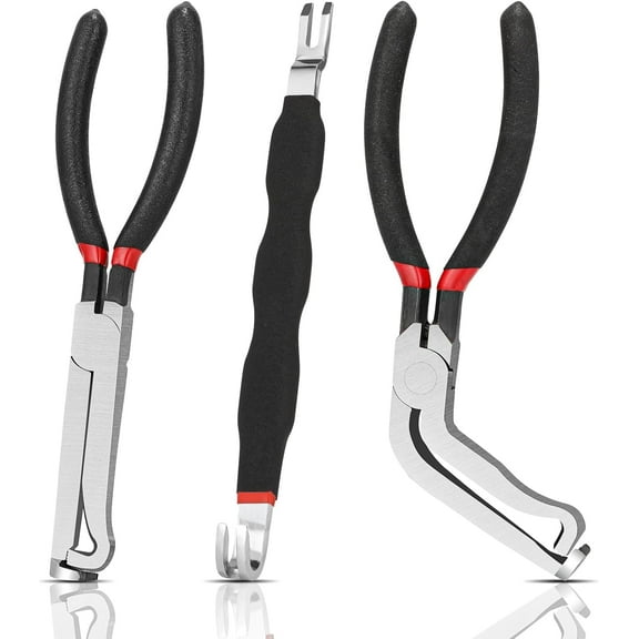 Auto Electrical Disconnect Pliers Set for Cars, Automotive Electrical Connector Removal Tool, Wire Connector Rapid Disconnector Pliers Electric Plug Disconnect Tool, Black