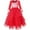 Red, variant on Flower Girls Dress Pink Princess Wedding Formal Dance Party Pageant 12 Years