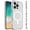 Gray Smoke, variant on For Apple iPhone 16 Pro Max (6.9") MagSafe Compatible Glitter Shiny Sparkle Bling TPU Rubber Hard PC Back Hybrid Frame Cover ,Xpm Phone Case [ Clear ]