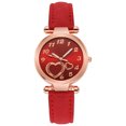 thumbnail image 1 of Reloj de pulsera de cuarzo analógico de acero inoxidable dorado cristalino para mujer a la moda Wmkox8yii gfajkfgbkjabf1597, 1 of 1