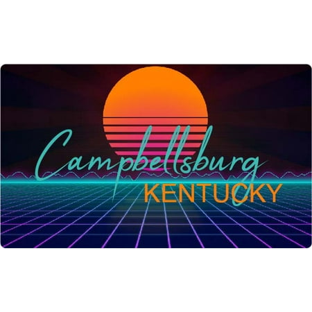 

Campbellsburg Kentucky 4 X 2.25-Inch Fridge Magnet Retro Neon Design