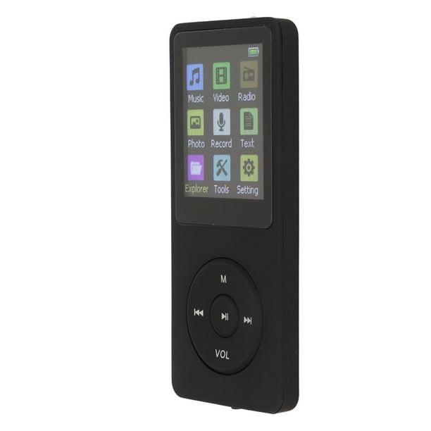 Reproductor mp3 portátil sen pérdidas de 32 GB CON, Reproductor de Música Portátil Coneuriculares, Radio FM, Tarjeta Micro SD Ampliable