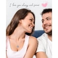 thumbnail image 2 of FUNING S925 Sterling Silver Necklace for Women, Wife Jewelry Rose Gold, Mom Birthday Valentines Mothers Day Gifts, Girlfriend Necklaces, Daughter Heart Jewel, Anniversary for Her, 2 of 5