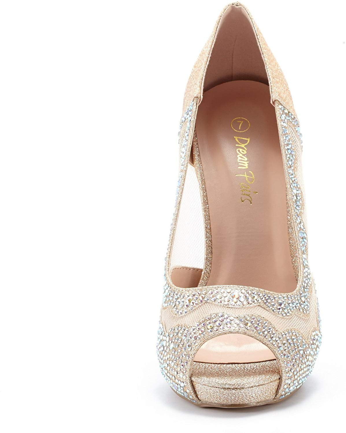 Gold High Heels Rose Gold Cheap Prom Shoes Uk DREAM PAIRS Women's