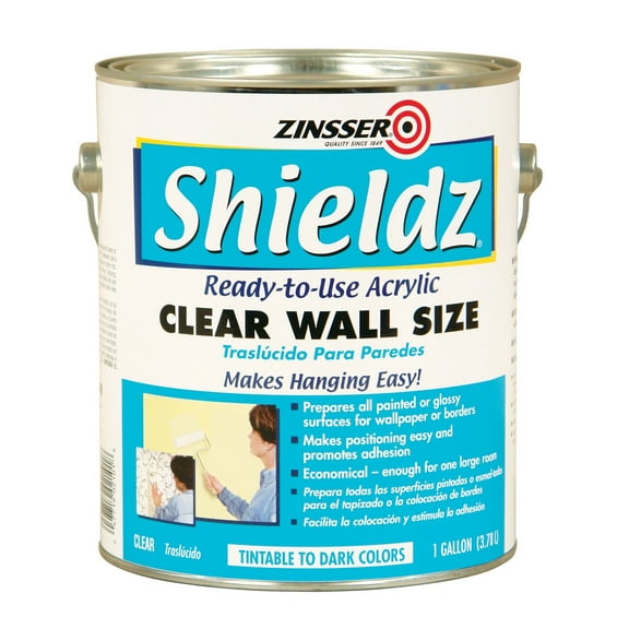 Rust-Oleum 2101 Clear Zinsser Shieldz Acrylic Wall Size, 1 gal Can Pack of 4