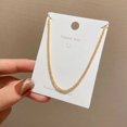 thumbnail image 1 of Romantic Simple Small Heart-shaped Necklaces Exquisite Crystal Zircon Pendant Gold Color Clavicle Chain Women‘s Wedding Jewelry, 1 of 7