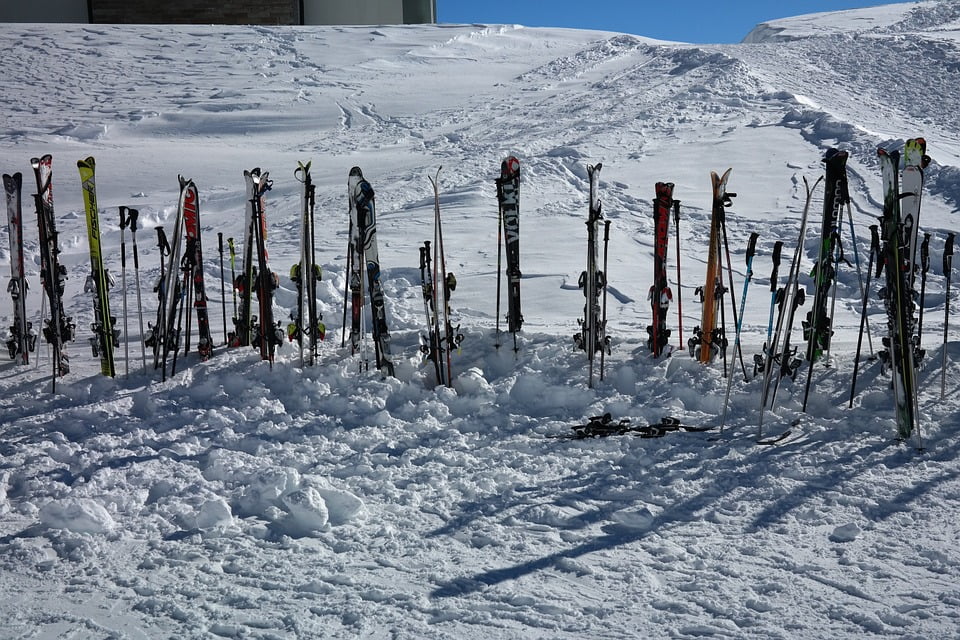 Framed Artwork For Your Wall Break Skiing Ski Rest Ski Poles Ski Run Ski Area 10x13 Frame by