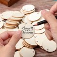 thumbnail image 4 of REACHISE 100Pcs 4cm Wooden Circles with Hole for DIY Crafts and Decorations, 4 of 8