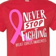 thumbnail image 4 of Inktastic Never Stop Fighting Breast Cancer Awareness T-Shirt, 4 of 5