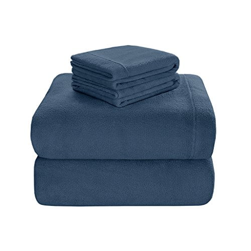 Premier Comfort BL20-0453 Ensemble de Draps Soloft, Simple, Saphir