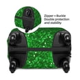 thumbnail image 4 of Lsque Green Glitter Printed Luggage Cover, Travel Luggage Protector,Scratch and Dirt Resistant, Fits 18-32 Inch Luggage - X-Large, 4 of 9
