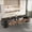 Black, variant on Extendable Foldable Wooden Dining Table, Adjustable Length Rectangle Expandable Console Table, Multifunctional Space Saving Furniture For Kitchen Living Room Office