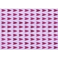 thumbnail image 1 of Ahgly Company Machine Washable Indoor Rectangle Transitional Neon Pink Area Rugs, 2' x 4', 1 of 7