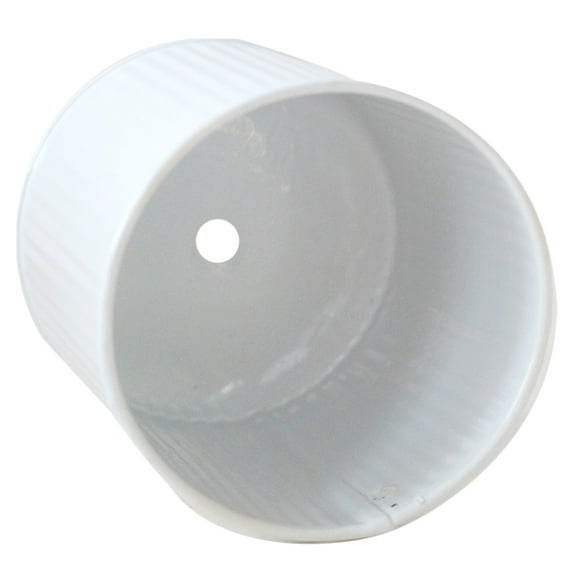 RENACLIPY White Iron Flower Pot - Stackable Metal Planter for Indoor Outdoor Garden, Patio, Home Decor