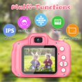 thumbnail image 2 of Cámara digital GPOSY para niños, 48,0 MP, 1080P HD, con tarjeta SD de 32 GB, rosa, 2 of 7