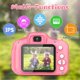 thumbnail image 2 of Cámara digital GPOSY para niños, 48,0 MP, 1080P HD, con tarjeta SD de 32 GB, rosa, 2 of 7