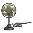 thumbnail image 1 of Mini ventilador portátil para automóvil Potente ventilador silencioso Configuración de 3 velocidades, 1 of 8