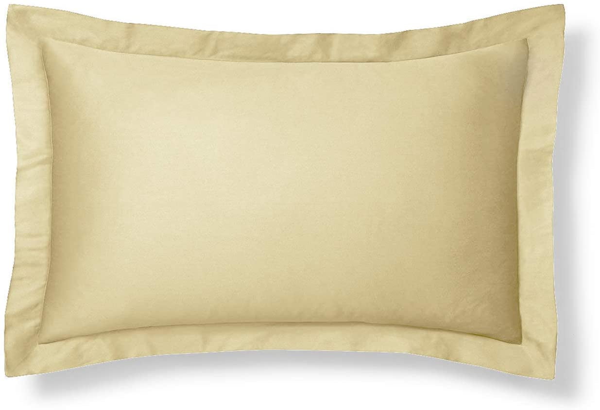 Cream Pillow Sham, King Size Pillow Sham Decorative Bone Pillow Shams
