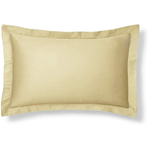 Cream Pillow Sham, Standard Size Pillow Sham Decorative Bone Pillow