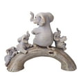thumbnail image 1 of AMLESO Sculpture Éléphant Statue en Résine pour Bureau Maison Étagère Gris, 1 of 8