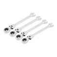 thumbnail image 4 of Ratchet Wrench Set, Open End Wrench With Swivel Head 14 Piece Articulated Ratchet Wrench Set Double Ended Open End Wrench Flexible Spline Gear Metric Ratcheting Tool, 4 of 8