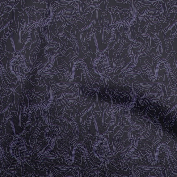 oneOone Cotton Poplin Purple Fabric Abstract Quilting Supplies Print Sewing Fabric By The Yard 56 Inch Wide