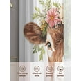 thumbnail image 3 of Spring Cow Sheer Curtains for Living Room Bedroom Cute Wildflower Floral Botanical Blooms Sheer Curtains 54 Inch Long 2 Panels Set Light Filtering Curtain Window Treatments Drapes for Dining Room, 3 of 6