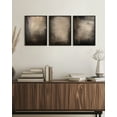 thumbnail image 5 of SHENIFY Abstract Wall Art Set Earthy in Deep Brown and Beige Tones Modern Decor Artwork Prints Rustic kitchen Bedroom 12x16in3pcs Black Framed, 5 of 7