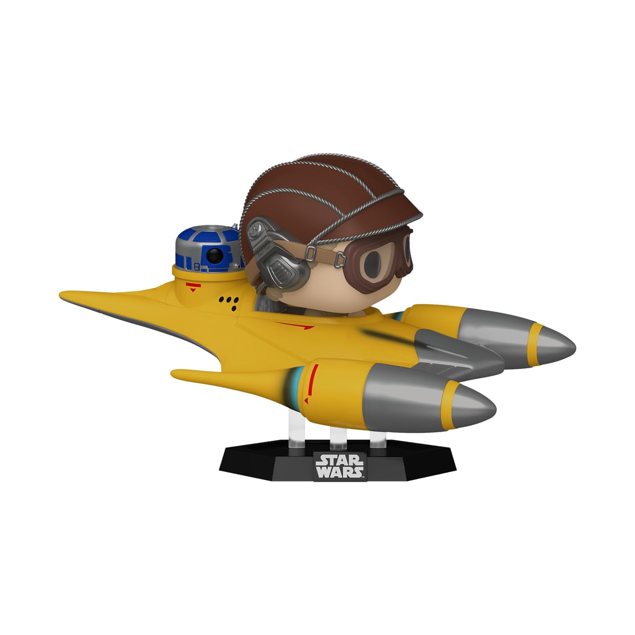 Funko Pop! Ride Super Deluxe: Star Wars Hyperspace Heroes - Anakin in Naboo Sarfighter with R2-D2, Exclusive