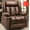 Chocolate, variant on Large Power Lift Chairs Recliners for Elderly with Heated and Massage, Overstuffed Adjustable Lift Chairs, 3 Positions, Breathable Leather, USB-A and USB-C, Cup Holder, Side Pocket, Dark Brown