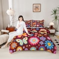 thumbnail image 4 of Homewish Kawaii Butterflies Flowers 2pcs Bedding Comforter Set For Teens Female Girls,Spring Garden Twin Comforter Sets,Chic Floral Blossoms Breathable Bedding Set,Lightweight Room Decor,Reversible, 4 of 8